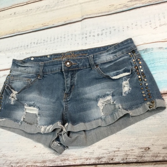Vanity Studded Low rise Shorts - Picture 1 of 9